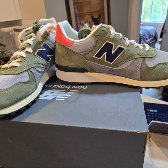 New Balance 475 X AURALEE Dark Olivine Raincloud U475BA Men's Size 10.5 NEW - Picture 4 of 10